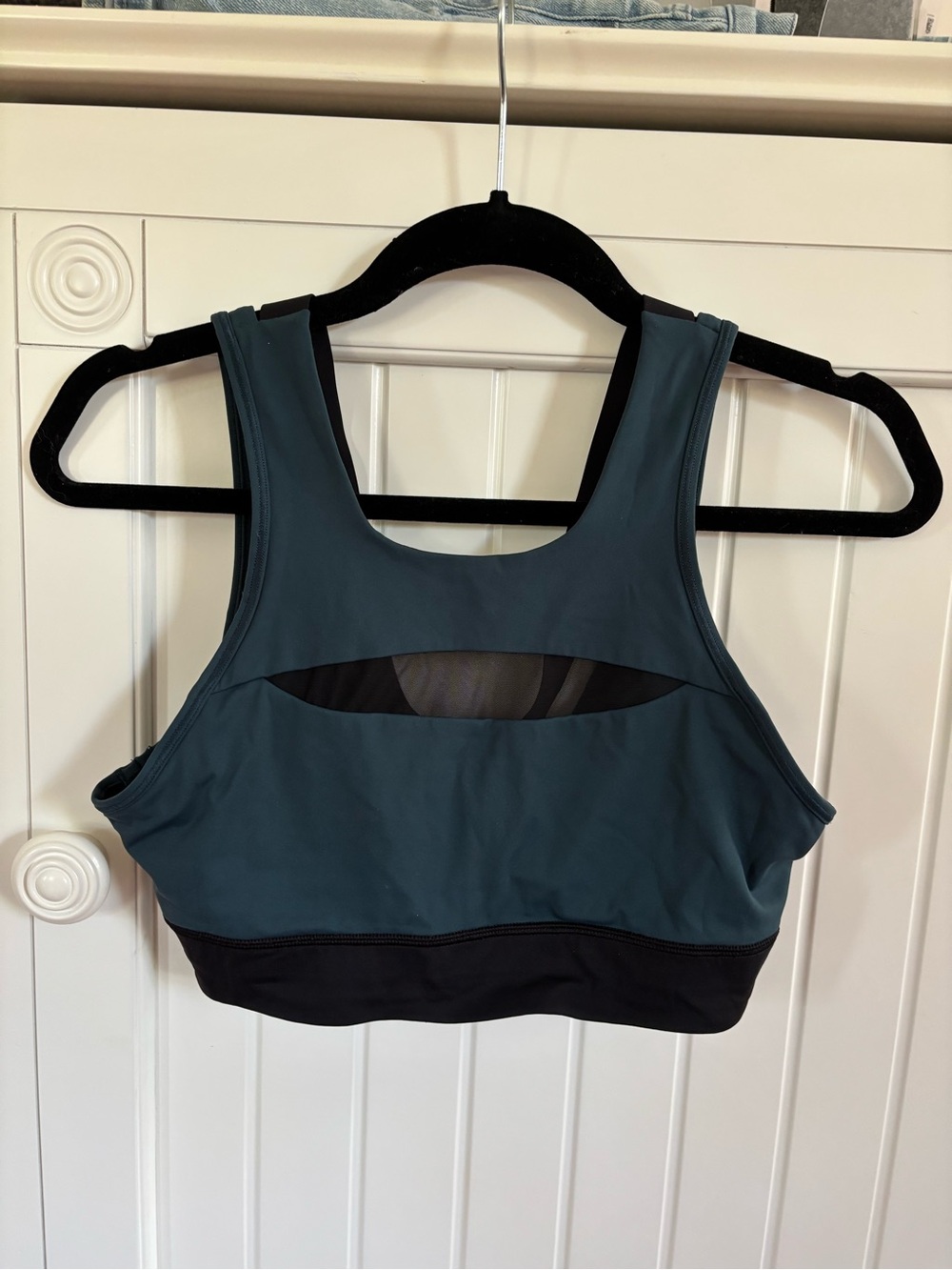 lululemon athletica Teal and Black Cutout Sports Bra